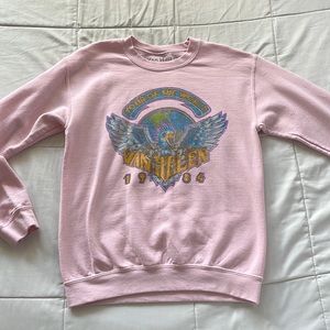 Pacsun Van Halen Tour of the World Crewneck Sweater